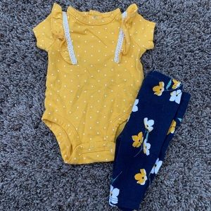 Carter’s onesie and pant set